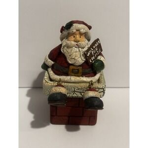 Santa Claus Christmas Chimney Will Work For‎ Cookies Candle Holder New Creative